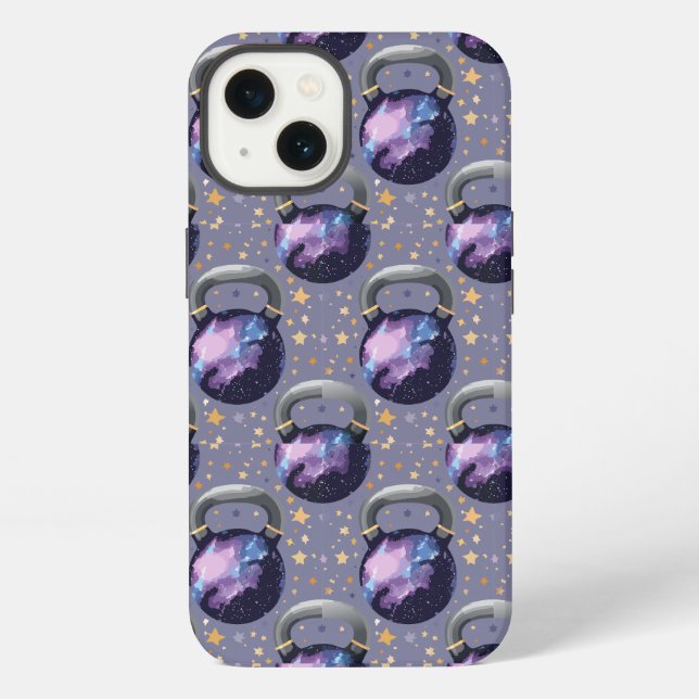 Coque iPhone Space Galaxy Kettlebell (Verso)