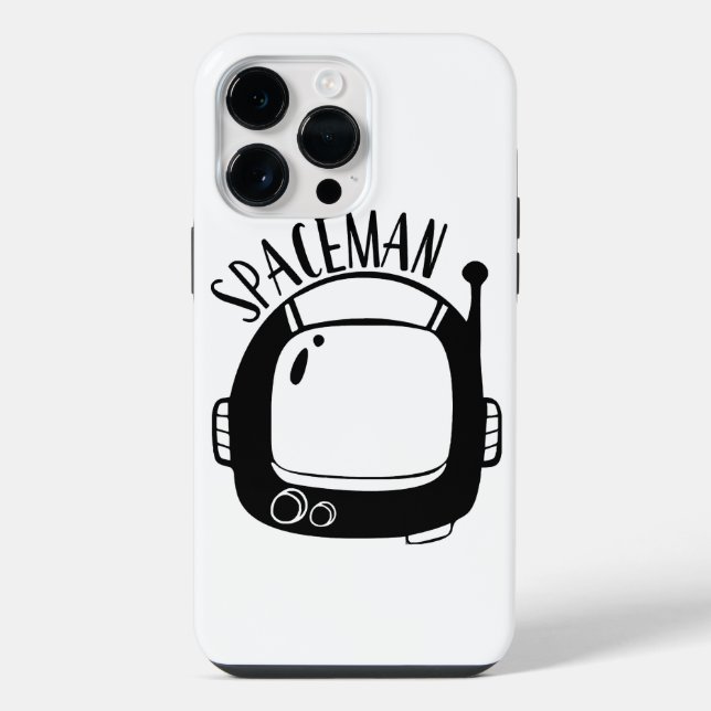Coque iPhone Spaceman Vintage (Verso)