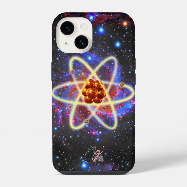 Coque iPhone Spacey Atomic (Verso)