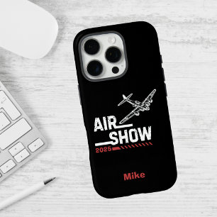Coque iPhone 16 Pro SPECTACLE AÉRIEN B-17 Avion ancien de la WWII,Anné