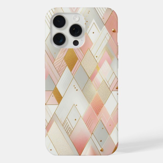 Coque iPhone Spectres de Triangle Brillants (Verso)