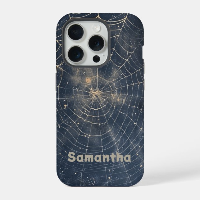 Coque iPhone Spider céleste Web Gothique étoile nuit (Verso)