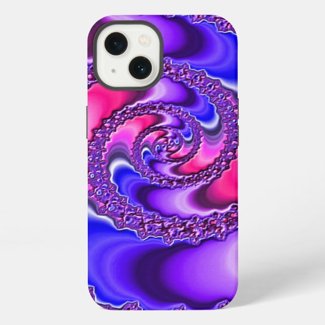 Coque iPhone Spirale pourpre (Verso)
