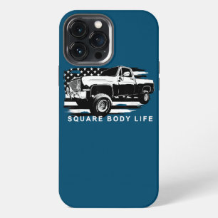 Etui iPhone 13 Pro Max Squarebody Drapeau Américain Camion à carrosserie
