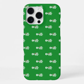Coque iPhone 16 Pro Max squelette fond vert