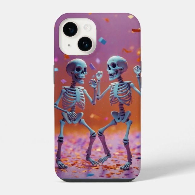 Coque iPhone Squelettes dansants (Verso)