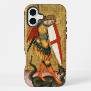Coque iPhone 16 Plus St. Michel Archange et Dragon Prière siennoise