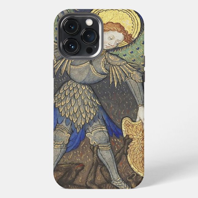 Coque iPhone St. Michel l'Archange avec Diable (Verso)