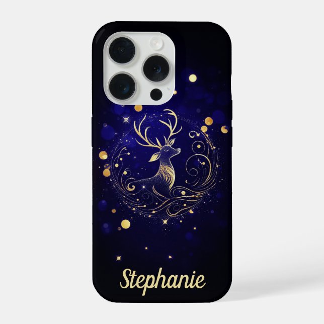 Coque iPhone Stade radiant en or (Verso)