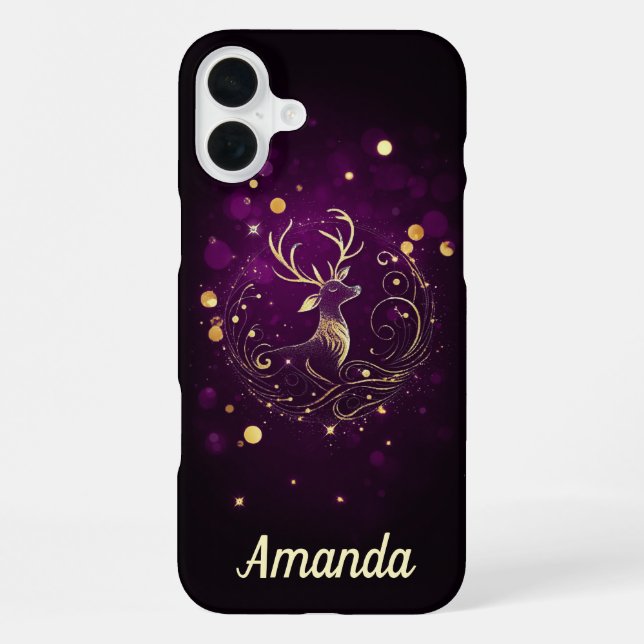 Coque iPhone Stade radiant en or (Verso)