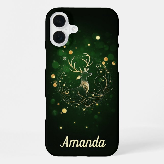 Coque iPhone Stade radiant en or (Verso)