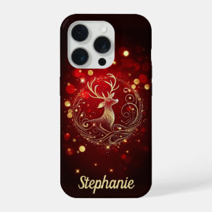 Coque iPhone 15 Pro Stade radiant en or