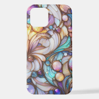Coque iPhone 12 Stained glass mosaic