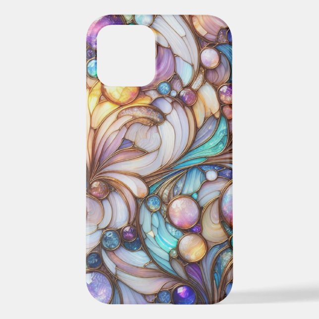 Coque iPhone Stained glass mosaic (Verso)