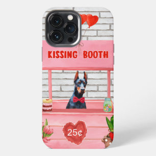 Etui iPhone 13 Pro Max Stand de baisers de la Saint-Valentin pour chien D