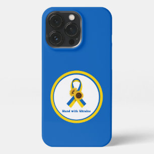 Etui iPhone 13 Pro Stand With Ukraine Support Ribbon