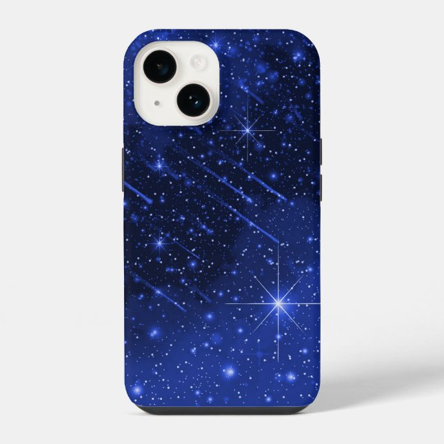 Coque iPhone Star Galaxy On Blue (Verso)