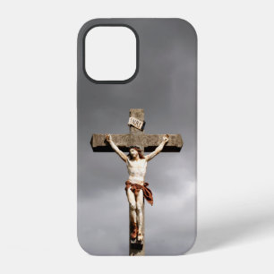 Coque iPhone 12 statue de Jésus-Christ en croix Case-Mate iPhone C
