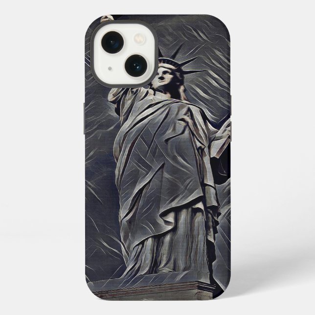 Coque iPhone Statue de la Liberté (Verso)