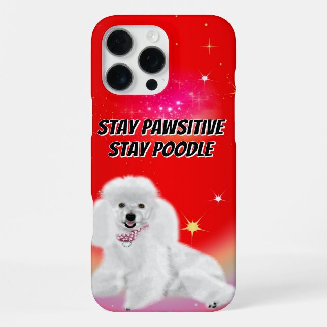 Coque iPhone Stay Pawsitive (Verso)