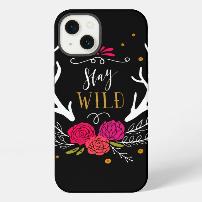 Coque iPhone Stay Wild (Verso)