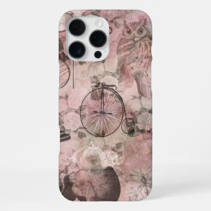 Coque iPhone 16 Pro Max Steampunk romantique Ephémère Vintage antique
