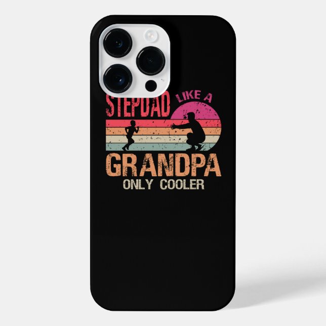 Coque iPhone Stepdad Comme Un Grand-Père Seulement Glacière Drô (Verso)