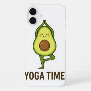 Coque iPhone 16 Plus Sticker De Yoga De L'Avocado Cute