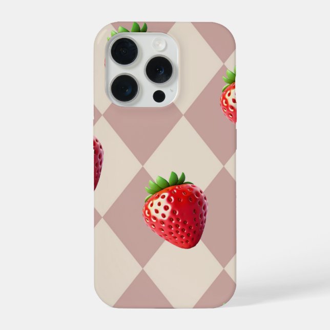 Coque iPhone Strawberry Case for iPhone 15 Pro by Case (Verso)