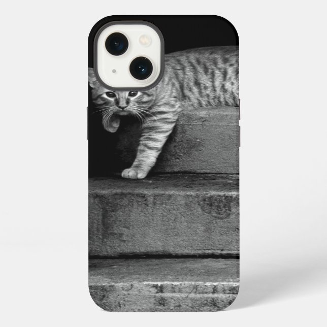 Coque iPhone Stray Cat sur Stairs (Verso)