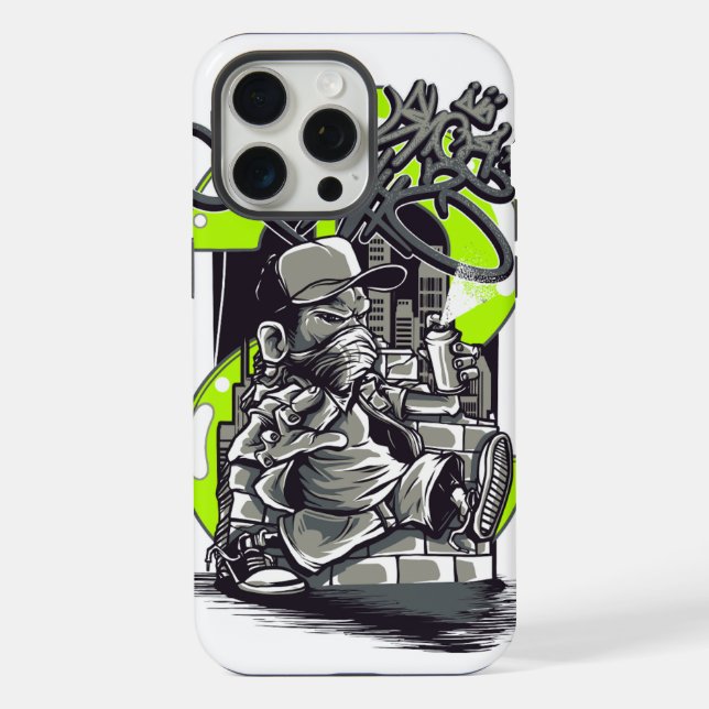 Coque iPhone Street Art Hustle : le créateur d'argent (Verso)