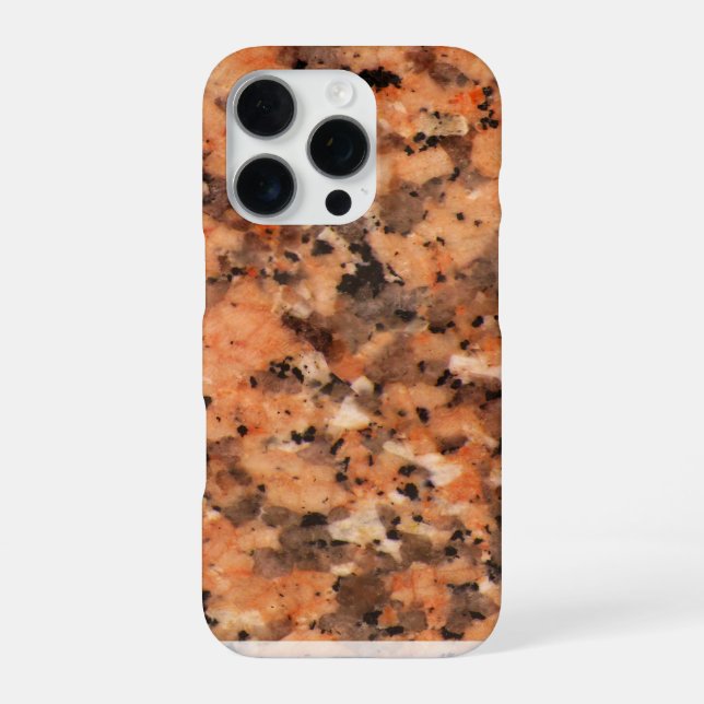Coque iPhone Structure de roche de placette Motif pointillé ave (Verso)