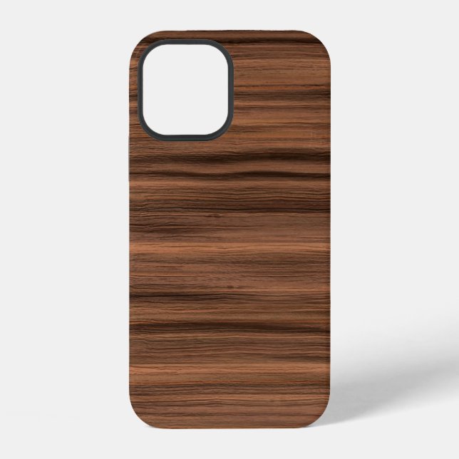 Coque iPhone Structure du grain de bois de texture (Verso)