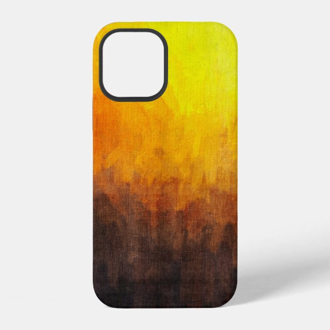 Coque iPhone Structure numérique de la peinture. Abstrait art v (Verso)