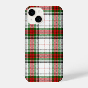 Coque Pour iPhone 14 Stuart / Stewart Red Green White Plaid
