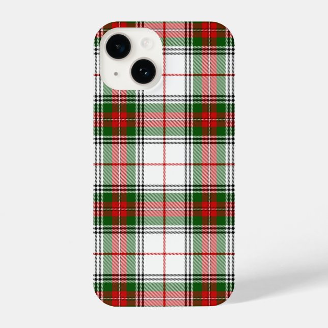 Coque iPhone Stuart / Stewart Red Green White Plaid (Verso)
