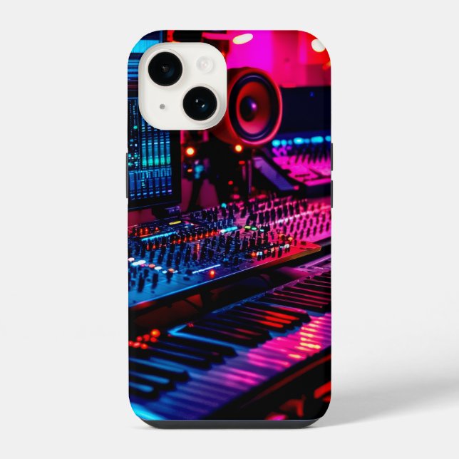 Coque iPhone Studio de musique à domicile (Verso)