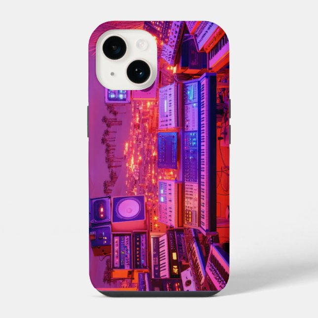 Coque iPhone Studio de musique du désert (Verso)