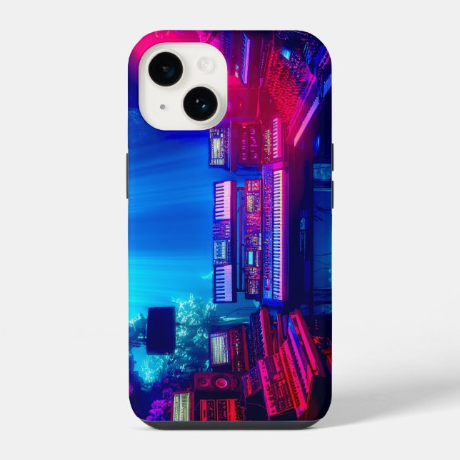 Coque iPhone Studio de musique sous-marin (Verso)