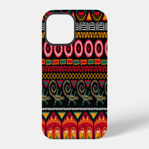 Coque iPhone 12 Style Africain : Plaisir Motif décoratif.