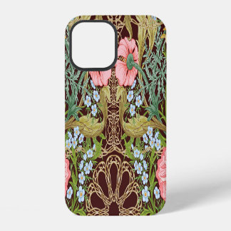 Coque iPhone 12 Style Art Nouveau Floral : Motif Vintage coloré