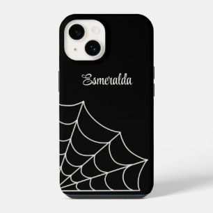 Coque Pour iPhone 14 Style de goth Spiderweb Personnalisé