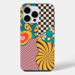 Coque Pour Pour iPhone 14 Pro Max Style hippy des années 70