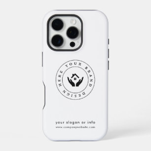 Coque iPhone 16 Pro Style moderne, logo modifiable et texte