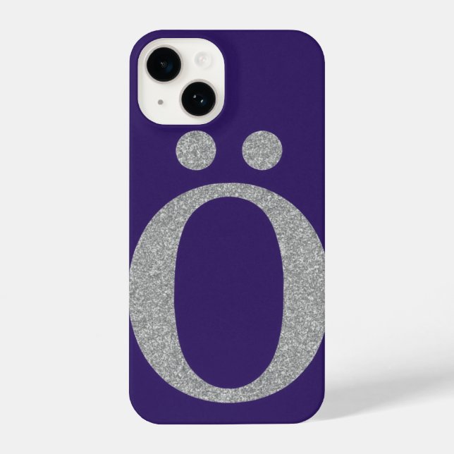 Coque iPhone  Stylish, sparkly purple phone case. (Verso)