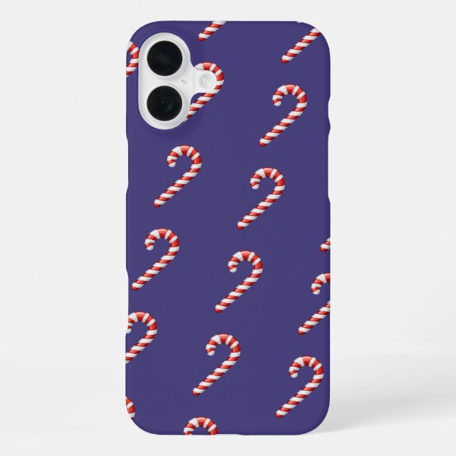 Coque iPhone Sucre de canne de Noël (Verso)