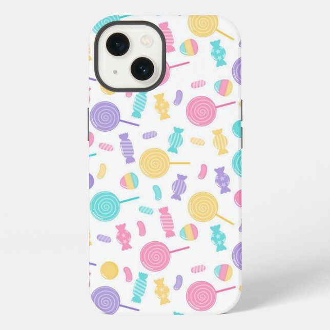 Coque iPhone Sucreries colorées (Verso)
