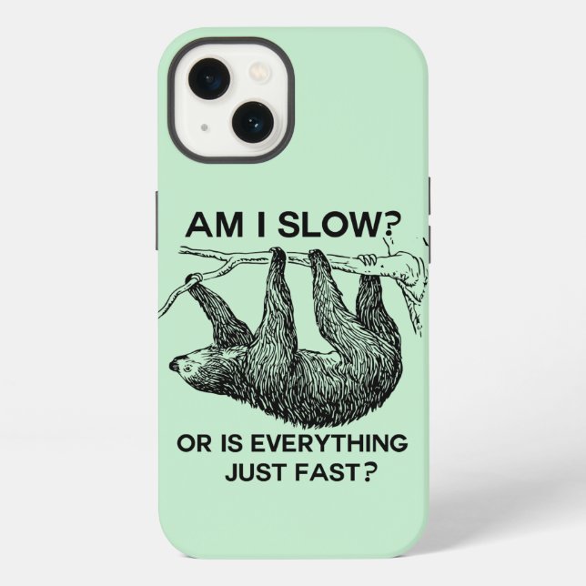 Coque iPhone Suis-je paresseux ?  (Verso)