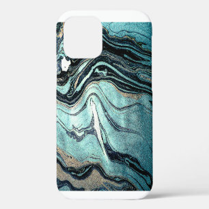 Coque iPhone 12 Suminagashi, l'art du marbrage japonais.