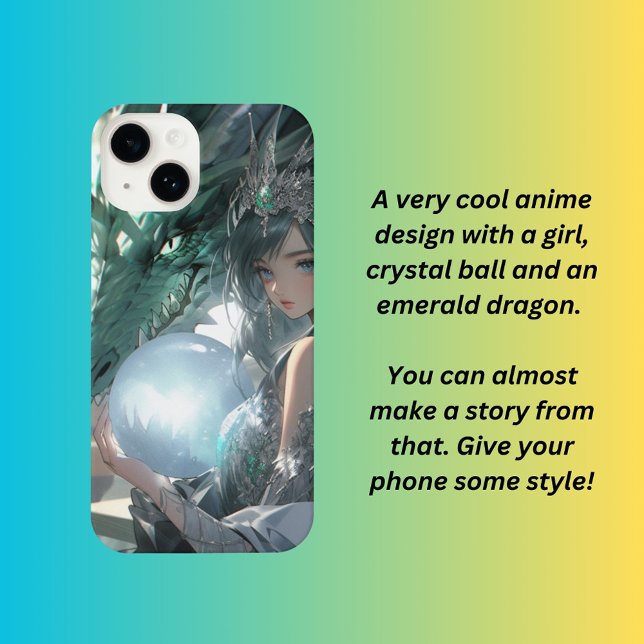 Coque iPhone Summoner de dragon d'émeraude (Créateur téléchargé)